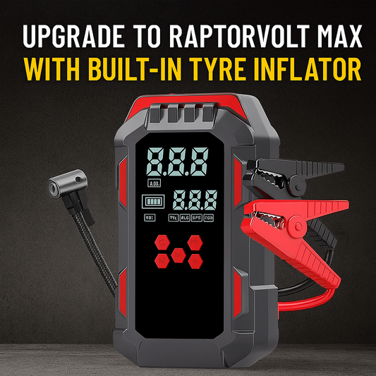 RaptorVolt Max – Jumpstarter + Inflator Combo