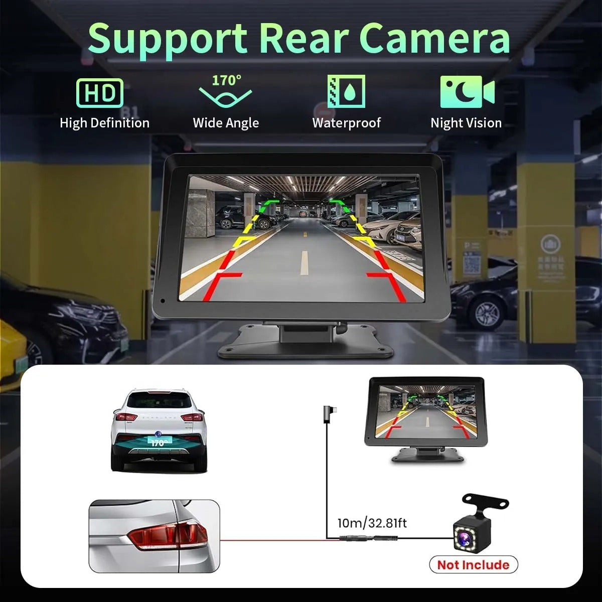 DriveSync 7" Wireless CarPlay & Android Auto Display